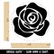 Rose Flower Solid Rubber Stamp for Stamping Crafting Planners